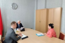 Член Президиума Совета Республики С.Рачков провел личный прием граждан