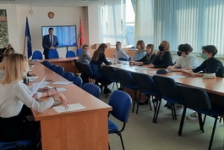 А.Русакович встретился со студентами 
специальности «Международные отношения» 
факультета международных отношений БГУ
