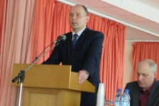 Член Совета Республики А.Кушнаренко встретился с трудовым коллективом Новогрудского завода газовой аппаратуры.