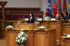 Выступление Председателя Совета Республики Национального собрания Республики Беларусь Кочановой Н.И. на торжественном заседании Межпарламентской Ассамблеи государств — участников Содружества Независимых Государств, посвященном 80-летию Победы в Великой Отечественной войне 1941 — 1945 годов