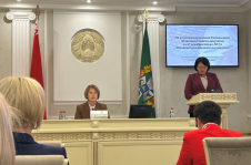 Член Совета Республики Е.Зенкевич
приняла участие в четырнадцатой сессии
Гомельского областного Совета депутатов
