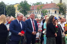 Член Совета Республики А. Янушко принял участие в митинге-реквиеме