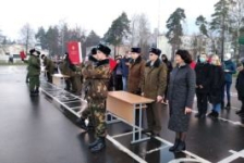 Член Совета Республики Е.Зябликова приняла участие в церемонии принятия Военной присяги