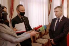 С.Сивец дал интервью телеканалам «БелРос» и «Мир»