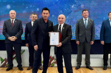 Член Совета Республики Д.Басков наградил призеров открытого чемпионата и первенства Брестской области по каратэ «Кубок «Эдельвейса»