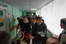 Член Совета Республики Ю.Наркевич
принял участие в открытии кабинета компьютерной томографии
