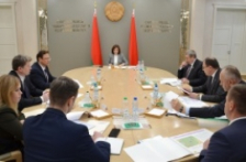 Председатель Совета Республики Н.Кочанова провела заседание экспертного совета при Совете Республики