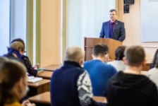 Член Совета Республики О.Романов провел встречу с коллективом инженерно-строительного факультета Полоцкого государственного университета