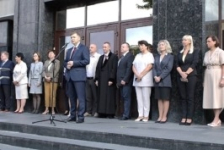 Член Президиума Совета Республики С.Сивец принял участие в торжественной линейке, посвященной Дню знаний