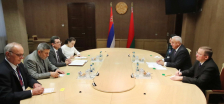 Михаил Мясникович встретился с вице-спикером Парламента Сербии Веролюбом Арсичем