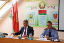 Член Совета Республики В.Полищук выступил перед сотрудниками Костюковичского отдела внутренних дел