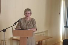 Член Совета Республики Е.Фурс провела встречу с трудовым коллективом 
Новополоцкой центральной городской больницы
