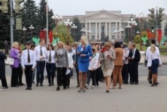Член Совета Республики К.Капуцкая приняла 
участие в открытии районного военно-патриотического
 клуба «Алмаз».
