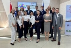 Заместитель Председателя Совета Республики, Национальный координатор по достижению Целей устойчивого развития в Беларуси В.Бельский встретился с молодежными послами ЦУР