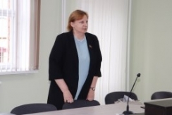 Член Совета Республики Е.Серафинович встретилась с коллективом локомотивного депо Лида